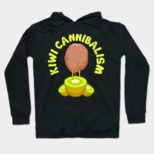 Funny Kiwi Cannibalism Pun Adorable Animal Fruit Hoodie